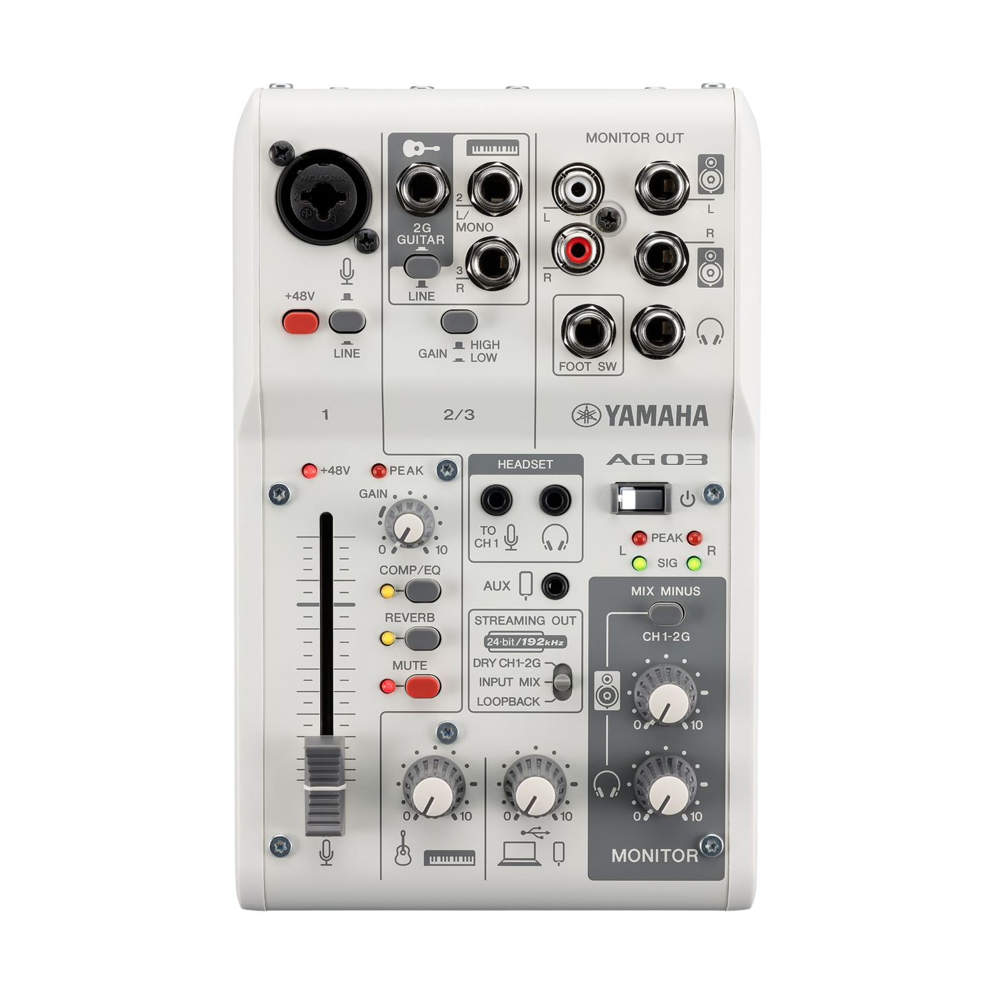 Yamaha - AG03MK2 Mezclador de transmisión en vivo