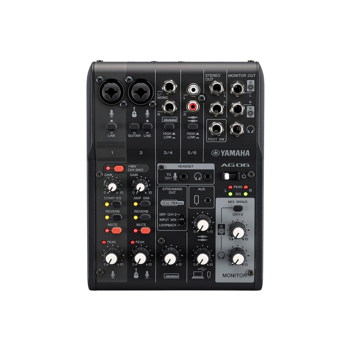 Yamaha AG06MK2 Mezclador de transmisión en vivo
