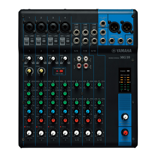 MG10 Consola de mezclas de 10 canales