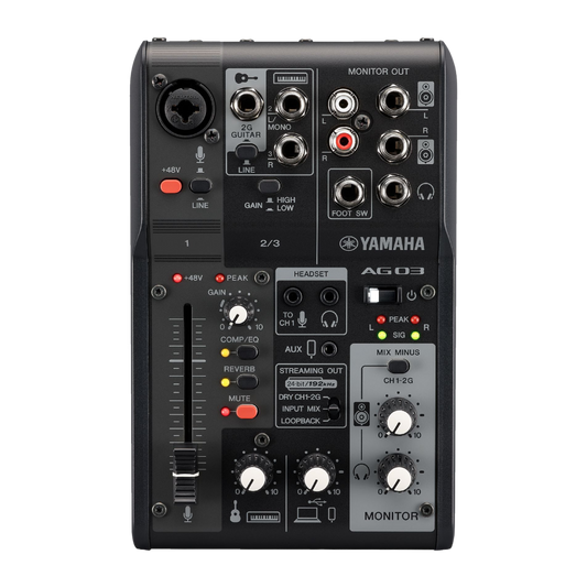 Yamaha - AG03MK2 Mezclador de transmisión en vivo